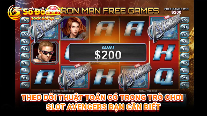 Theo dõi thuật toán có trong trò chơi slot Avengers bạn cần biết